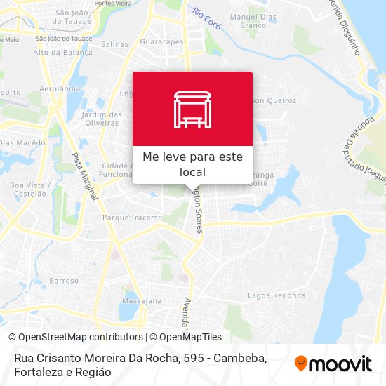 Rua Crisanto Moreira Da Rocha, 595 - Cambeba mapa