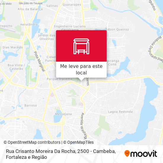 Rua Crisanto Moreira Da Rocha, 2500 - Cambeba mapa
