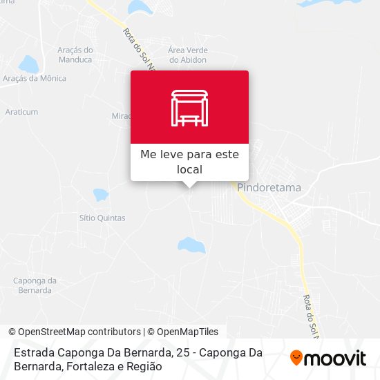 Estrada Caponga Da Bernarda, 25 - Caponga Da Bernarda mapa