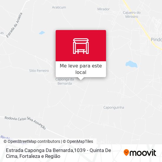 Estrada Caponga Da Bernarda,1039 - Quinta De Cima mapa