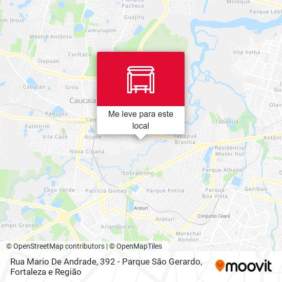 Rua Mario De Andrade, 392 - Parque São Gerardo mapa