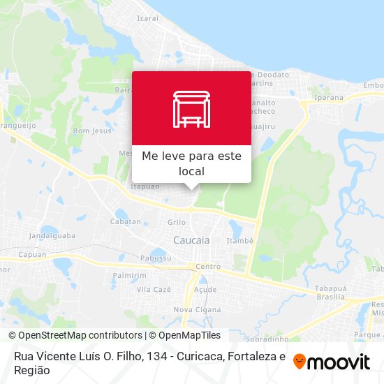Rua Vicente Luís O. Filho, 134 - Curicaca mapa