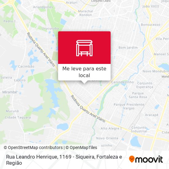 Rua Leandro Henrique, 1169 - Siqueira mapa
