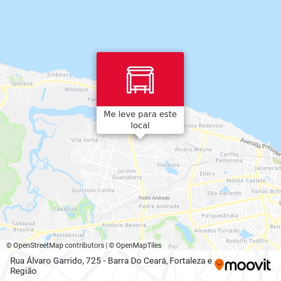 Rua Álvaro Garrido, 725 - Barra Do Ceará mapa