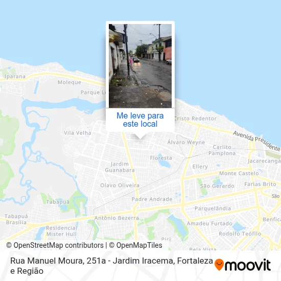 Rua Manuel Moura, 251a - Jardim Iracema mapa