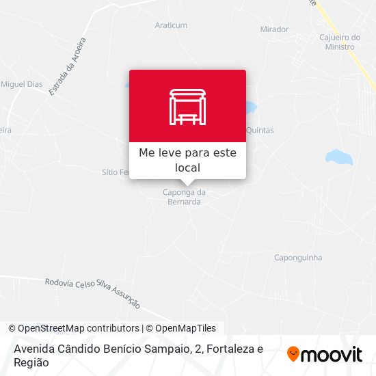 Avenida Cândido Benício Sampaio, 2 mapa