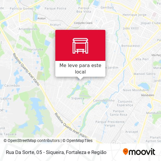 Rua Da Sorte, 05 - Siqueira mapa