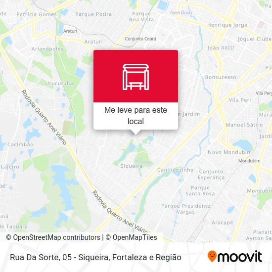 Rua Da Sorte, 05 - Siqueira mapa