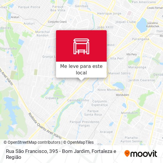 Rua São Francisco, 395 - Bom Jardim mapa