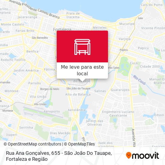 Rua Ana Gonçalves, 655 - São João Do Tauape mapa