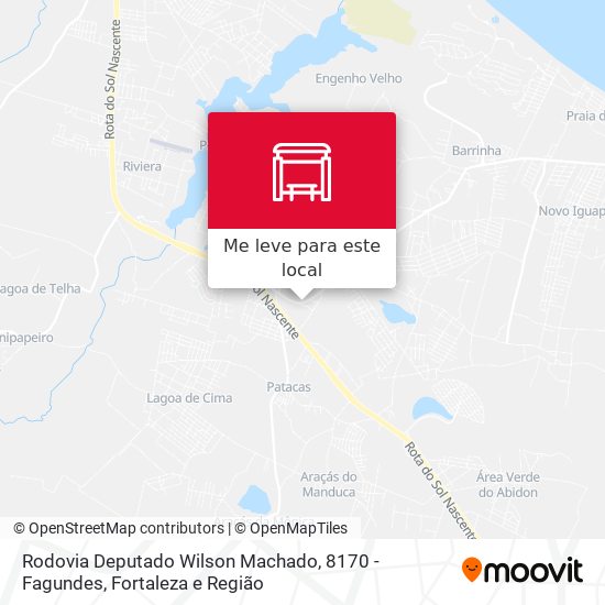Rodovia Deputado Wilson Machado, 8170 - Fagundes mapa