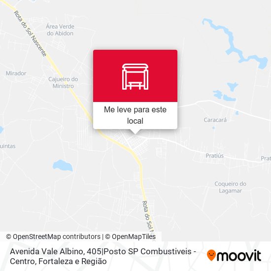 Avenida Vale Albino, 405|Posto SP Combustiveis - Centro mapa