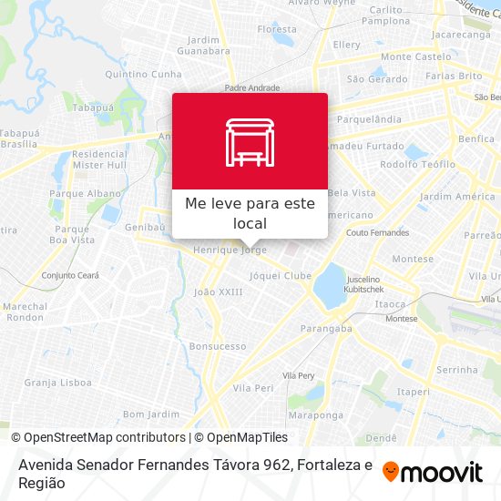 Avenida Senador Fernandes Távora 962 mapa