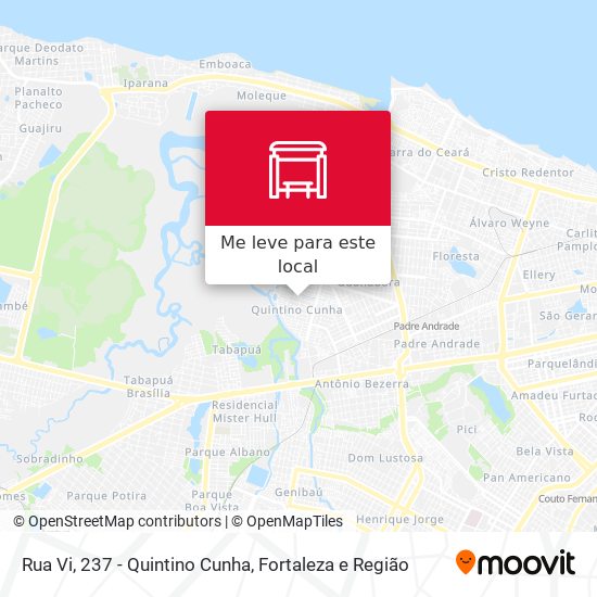 Rua Vi, 237 - Quintino Cunha mapa