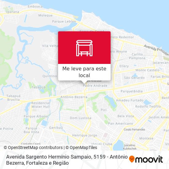 Avenida Sargento Hermínio Sampaio, 5159 - Antônio Bezerra mapa
