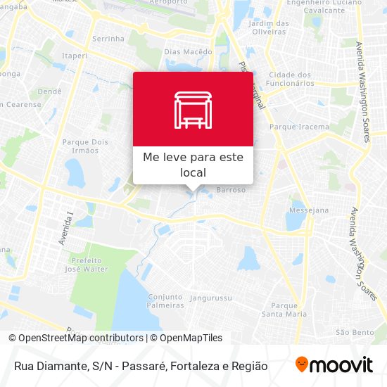 Rua Diamante, S/N - Passaré mapa