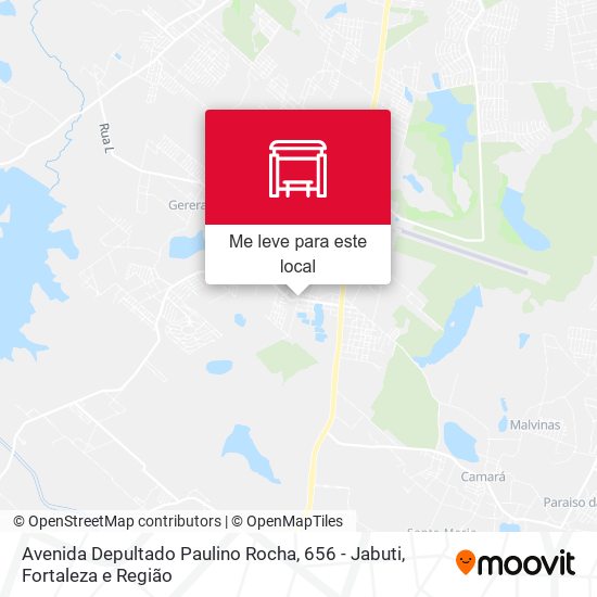 Avenida Depultado Paulino Rocha, 656 - Jabuti mapa
