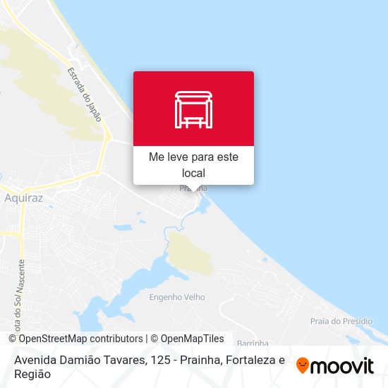 Avenida Damião Tavares, 125 - Prainha mapa