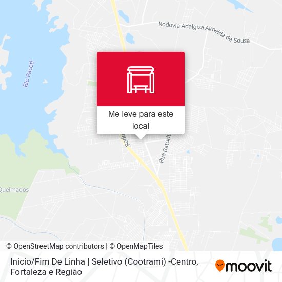 Inicio / Fim De Linha | Seletivo (Cootrami) -Centro mapa