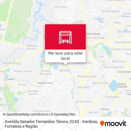 Avenida Senador Fernandes Távora, 3240 - Genibaú mapa