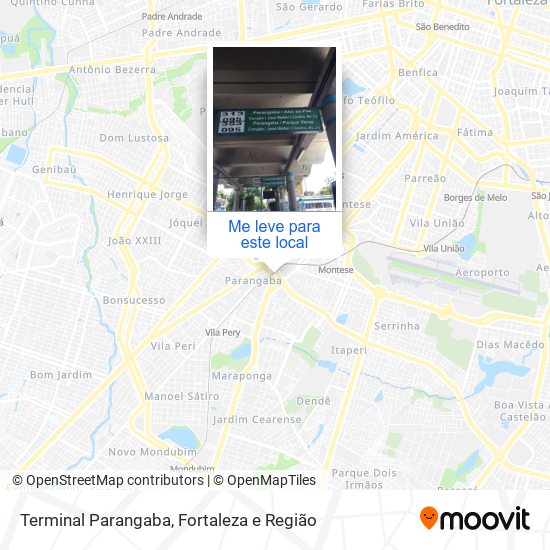 Terminal Parangaba mapa