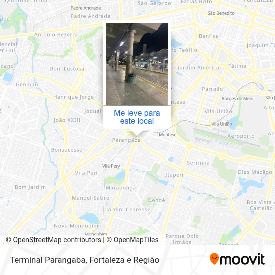 Terminal Parangaba mapa