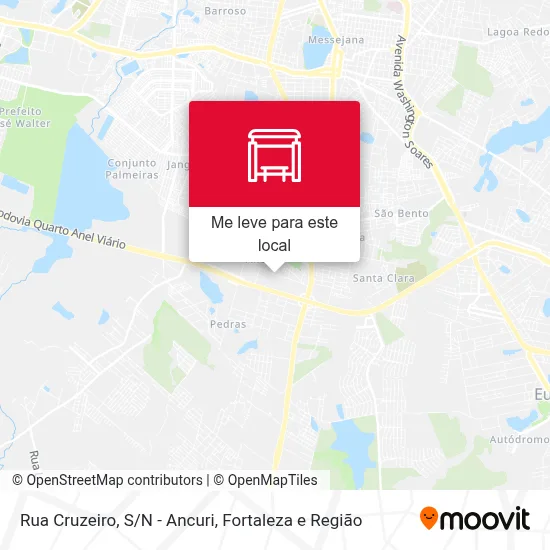 Rua Cruzeiro, S/N - Ancuri mapa