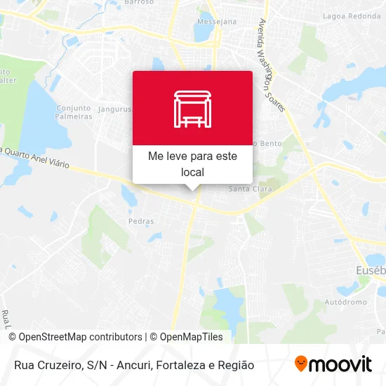 Rua Cruzeiro, S/N - Ancuri mapa