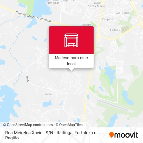 Rua Meireles Xavier, S / N - Itaitinga mapa