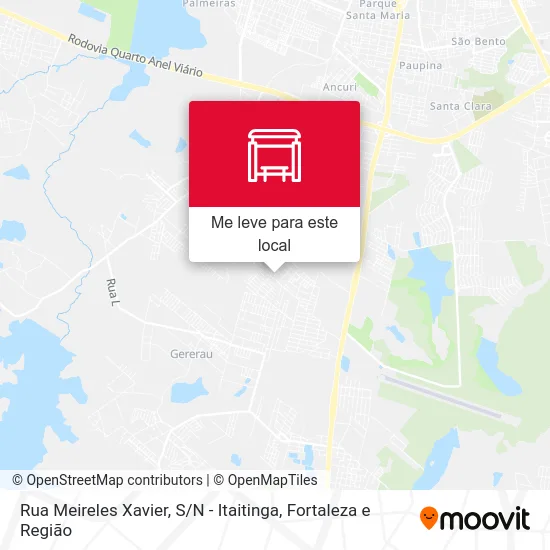 Rua Meireles Xavier, S / N - Itaitinga mapa