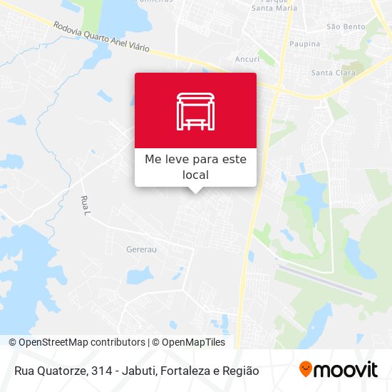 Rua Quatorze, 314 - Jabuti mapa