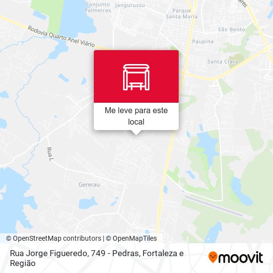 Rua Jorge Figueredo, 749 - Pedras mapa