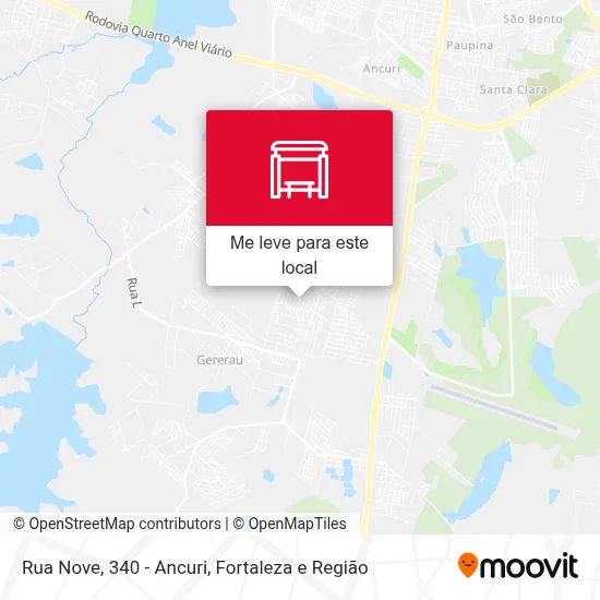 Rua Nove, 340 - Ancuri mapa