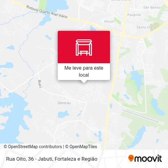 Rua Oito, 36 - Jabuti mapa