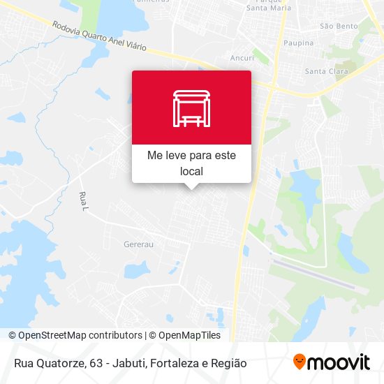 Rua Quatorze, 63 - Jabuti mapa
