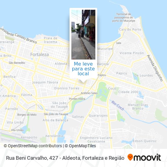 Rua Beni Carvalho, 427 - Aldeota mapa