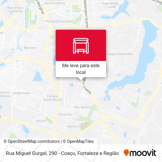 Rua Miguel Gurgel, 290 - Coaçu mapa