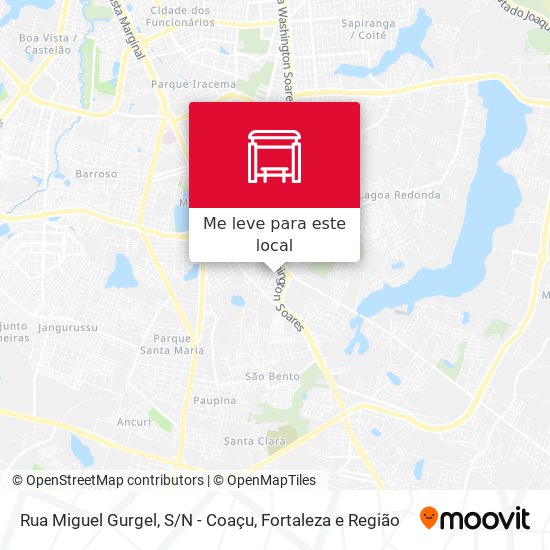 Rua Miguel Gurgel, S/N - Coaçu mapa