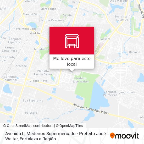 Avenida I | Medeiros Supermercado - Prefeito José Walter mapa