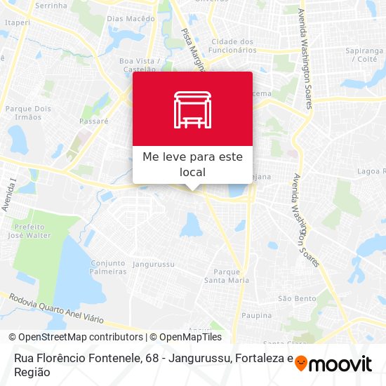 Rua Florêncio Fontenele, 68 - Jangurussu mapa