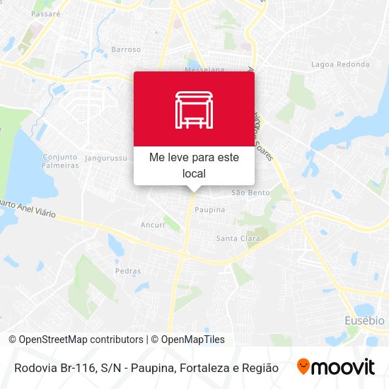 Rodovia Br-116, S/N - Paupina mapa