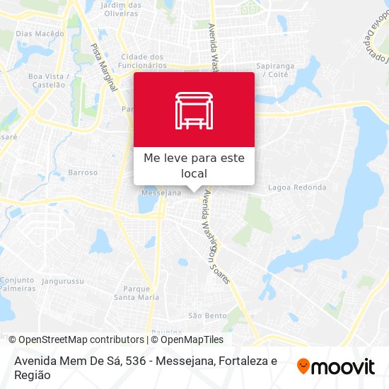 Avenida Mem De Sá, 536 - Messejana mapa