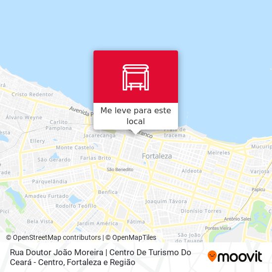 Rua Doutor João Moreira | Centro De Turismo Do Ceará - Centro mapa
