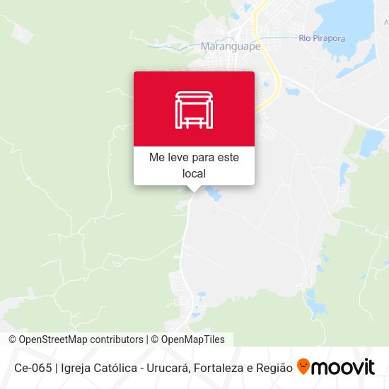 Ce-065 | Igreja Católica - Urucará mapa