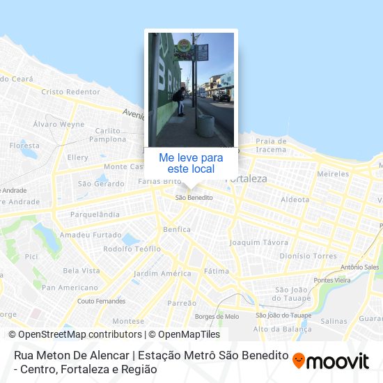 Rua Meton De Alencar | Estação Metrô São Benedito - Centro mapa