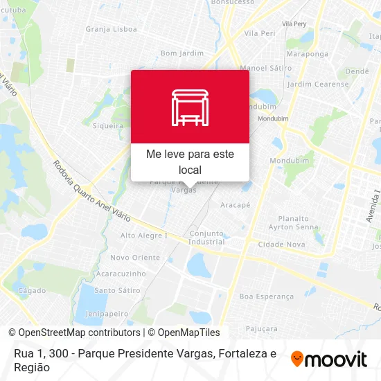 Rua 1, 300 - Parque Presidente Vargas mapa