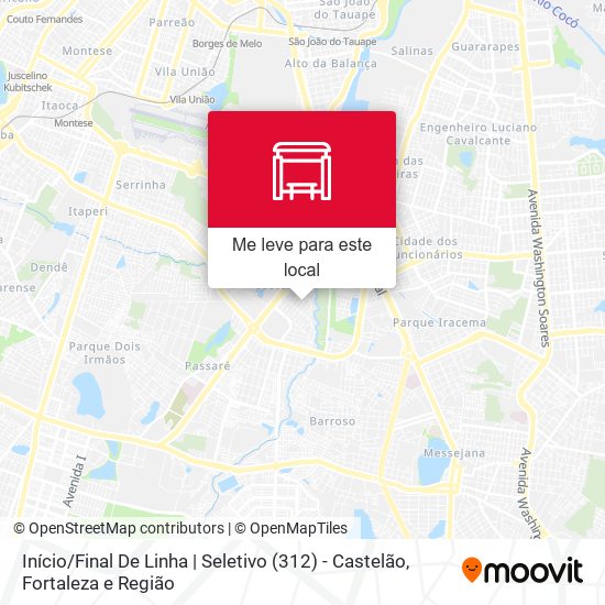 Início / Final De Linha | Seletivo (312) - Castelão mapa