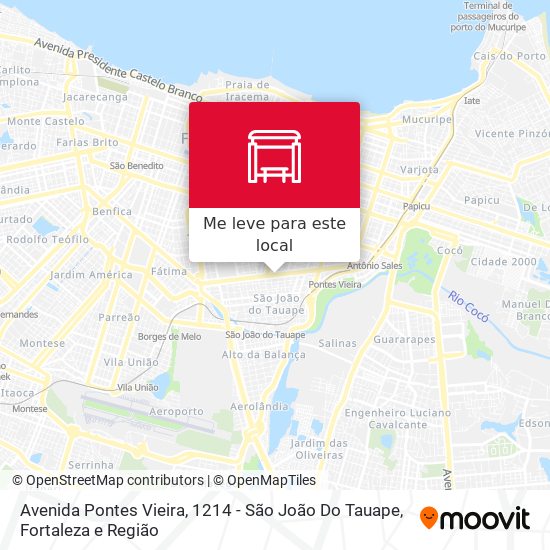 Avenida Pontes Vieira, 1214 - São João Do Tauape mapa