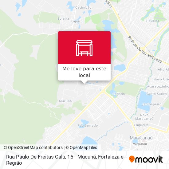 Rua Paulo De Freitas Calú, 15 - Mucunã mapa