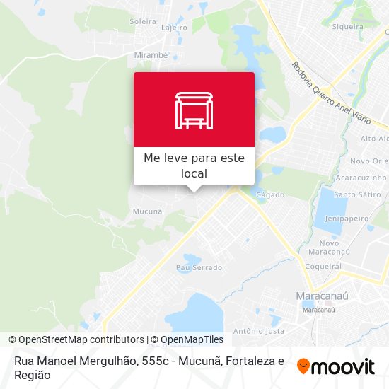 Rua Manoel Mergulhão, 555c - Mucunã mapa